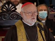 Cardinal Celestino Aós Braco of Santiago de Chile peaches at a Te Deum service marking Chile's independence, Sept. 18, 2022