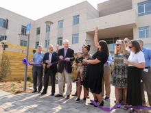 The ribbon cutting at Caritas Center in Santa Rosa, Calif., Sept. 12, 2022.