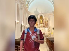 The statue of Blessed Carlo Acutis was installed in the Cathedral of Our Lady of Mercy in the Diocese of Chascomús, Argentina, on Aug. 17, 2025.