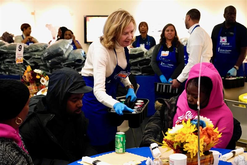 Catholic Charities gives Thanksgiving meals, winter coats to people in need