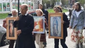 Pro-life advocates participate in a prayer procession in Regensburg, Germany.