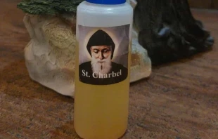 The jar that was miraculously refilled after the priest had anointed the heads of 500 faithful. Credit: Courtesy of Monsignor Pasquale Silvestri