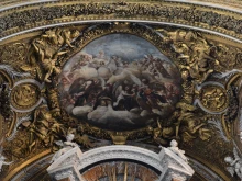 Interior of the Church of Jesus and Mary in Rome, Italy