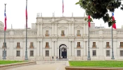 La Moneda Presidential Palace in Santiago, Chile.