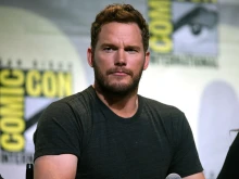 Chris Pratt speaks at the 2016 San Diego Comic Con International for “Guardians of the Galaxy Vol. 2” at the San Diego Convention Center in San Diego.
