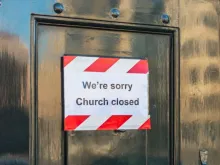 Closed church. 