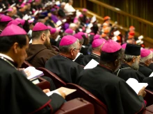 The opening day of the 15th Ordinary General Assembly of the Synod of Bishops in the Vatican Synod Hall on Oct. 3, 2018.