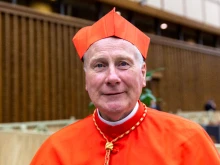 Cardinal Michael Fitzgerald, pictured after receiving the red hat at the Vatican on Oct. 5, 2019.