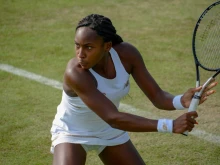 Coco Gauff at Wimbledon in 2019.