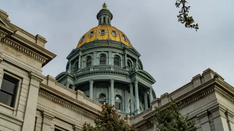 Colorado state capitol in Denver.