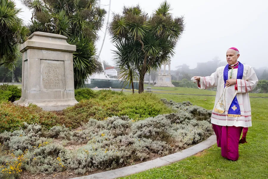 Archbishop Salvatore Cordileone during a June 27 prayer service in Golden Gate Park. ?w=200&h=150