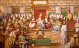 The Council of Nicaea in 325 as depicted in a fresco in Salone Sistino at the Vatican.