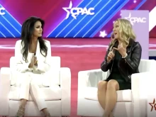 Stanton Healthcare CEO Brandi Swindell and Concerned Women for America President Penny Nance speak at the 2024 Conservative Political Action Conference.