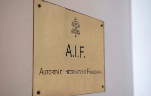 The AIF banner in the Vatican /