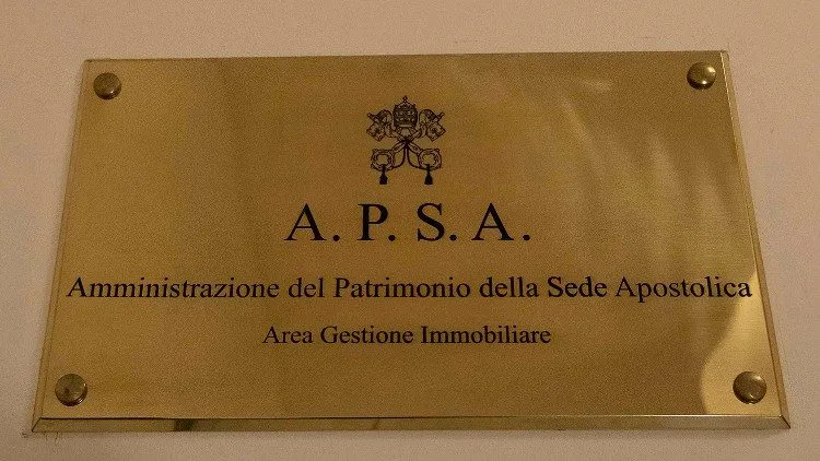 The banner at the entrance of the APSA office in the Vatican.?w=200&h=150