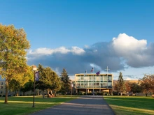 The campus of Crown College in Minnesota.