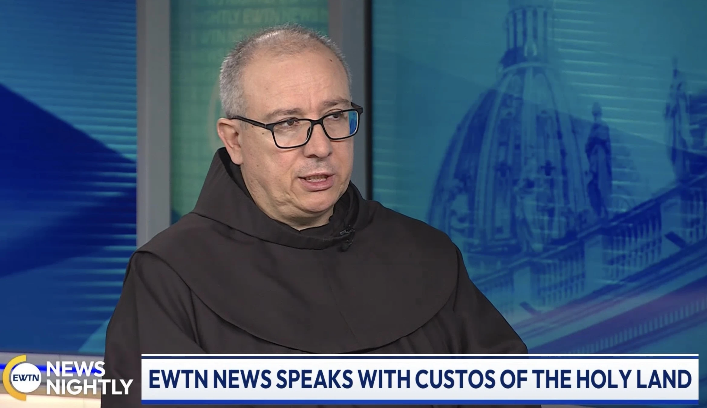 Custos of the Holy Land Father Franceso Ielpo speaks with EWTN News in a two-part interview that began airing on “EWTN News Nightly” on Nov. 24, 2025.?w=200&h=150