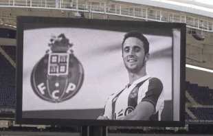 Diogo Jota of the Liverpool soccer team. Credit: Spanish-language edition of EWTN News