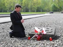 National pilgrimage of the Polish clergy to Dachau on the 70th anniversary of the liberation of the camp in 2015. 