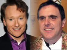 Conan O'Brien and Fr. David Ajemian