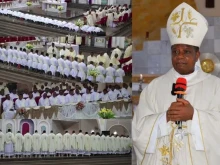 In his remarks at the ordination of 23 new priests, Bishop Godfrey Igwebuike Onah expressed gratitude and joy for the growing number of priests serving in his Episcopal See in Nigeria’s Catholic Diocese of Nsukka on Aug. 10, 2024.