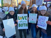 Thousands of pro-life advocates gathered outside the U.S. Supreme Court in Washington, D.C., on Dec. 1, 2021, in conjunction with oral arguments in the Dobbs v. Jackson Women's Health Organization abortion case.
