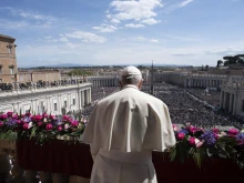Pope Francis gives the Urbi et Orbi blessing for Easter 2022