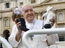 Pope Francis at the general audience at St. Peter's Square on Oct. 25, 2023.