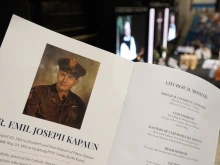 “We are here today to provide for him what was not provided for him 70 years ago, a Mass of Christian burial,” said Bishop Carl A. Kemme during the funeral Mass on Wednesday, Sept. 29, in Park City, Kansas. “And, though we are all praying for his intercession, we must nevertheless pray for his repose as we do for all the dead. This is our Christian duty as we bring him to his new place of rest.”