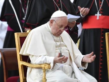 The Sept. 30, 2023, prayer service, called “Together,” which was organized by the ecumenical community Taizé, included eight minutes of silence for personal prayer.