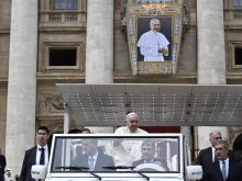Pope Francis beatified Pope John Paul I in St. Peter’s Square on Sept. 4, 2022.