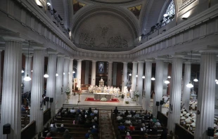 Catholic faithful gather on Friday, Nov. 14, 2025, in St. Mary’s Pro Cathedral in Dublin to celebrate two milestones: a decree from Pope Leo XIV formally designating St. Mary’s Pro Cathedral as the cathedral of the Archdiocese of Dublin and the cathedral’s bicentenary. Credit: John McElroy/Dublin Archdiocese