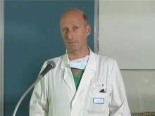 Dr. Sergio Alfieri, the lead surgeon for Pope Francis' abdominal surgery, speaks at a press conference at Gemelli Hospital on June 7, 2023.