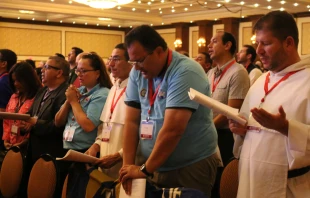 Encuentro delegates at prayer.   Mary Rezac/CNA