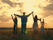 A family says good-bye to summer and welcomes the fall.