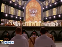 Scene from the 2024 National Eucharistic Congress in Indianapolis.