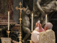 Cardinal Dario Castrillon Hoyos celebrates the Extraordinary Form of the Mass in St. Peter's Basilica Oct. 26. 