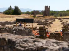 An excavation site at Gabii. 