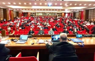 Members of the International Association of Exorcists gather for their 15th international gathering in Rome from Sept. 15–20, 2025. Credit: Photo courtesy of the International Association of Exorcists