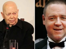 Fr. Gabriele Amorth, chief exorcist of Rome, speaks to CNA on May 22, 2013. | Russel Crowe at the Les Misérables red carpet movie premiere, Sydney, Australia on 21 December 2012.