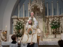 Mass offered in the extraordinary form of the Roman Rite. 