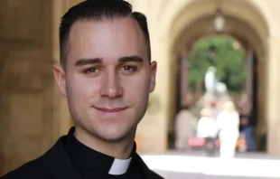 Twenty-four-year-old Father Miguel Tovar of the Diocese of Cartagena, Spain. Credit: Photo courtesy of Diocese of Cartagena