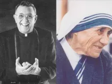 Father Woody and Bl. Teresa of Calcutta. Courtesy of Regis University.