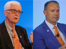 The Religious Freedom Institute honored outgoing president Tom Farr, who will be succeeded by Eric Patterson, on Jan. 24, 2023.