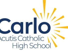 The logo for a new high school that Catholics in Houston’s Bay Area are fundraisingor for, projected to open in 2027 with a mission to be “unapologetically Catholic” and “academically excellent.”