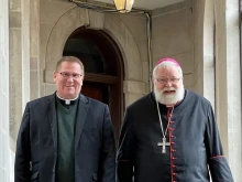 Bishop Louis Tylka and Bishop Daniel R. Jenky, C.S.C.