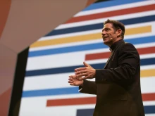 Father Mike Schmitz speaks at SEEK23.