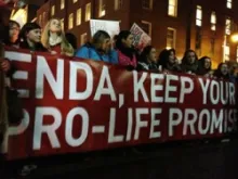 Vigil for Life on Dec. 4, 2012 calling on Irish Leader Enda Kenny to Keep his Pro-life Promise. 