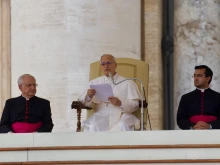 Pope Leo XIV spoke about the solution for restless hearts in his catechesis at the general audience in St. Peter’s Square on Dec. 17. 2025.