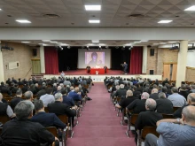 Pope Francis meets with priests of the Diocese of Rome at the Salesian Pontifical University on June 11, 2024.